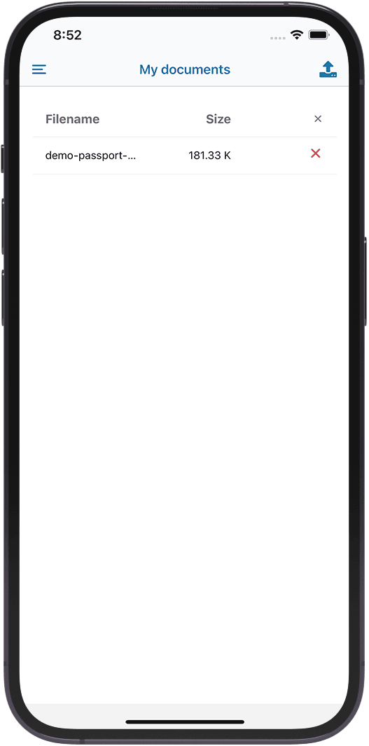 App screenshot (documents)