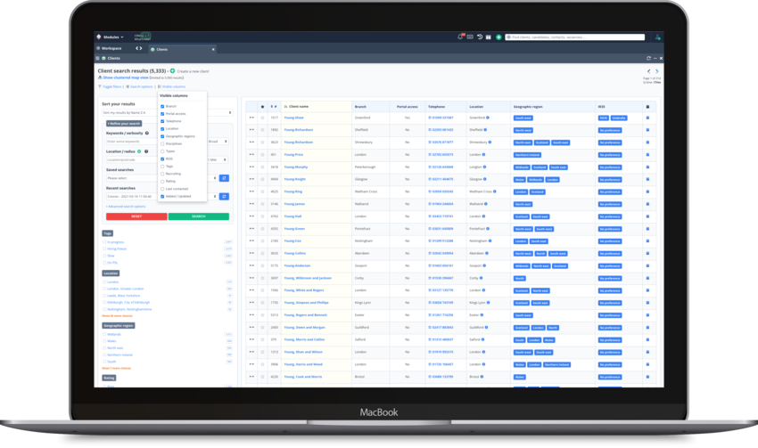 Personalise search results