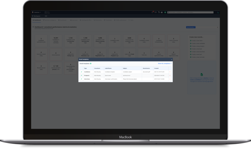 Email templates