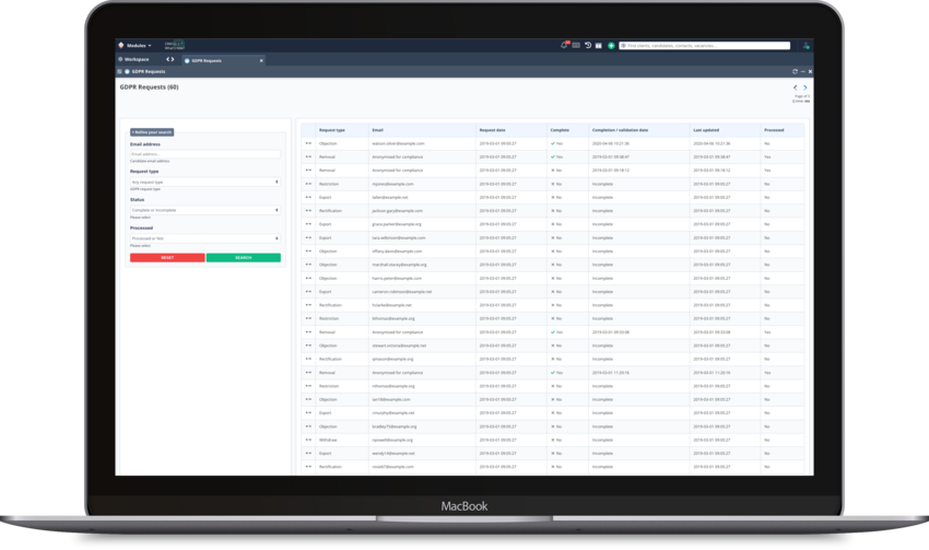 GDPR tooling