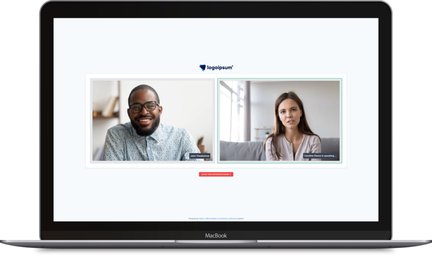Secure branded video interviews