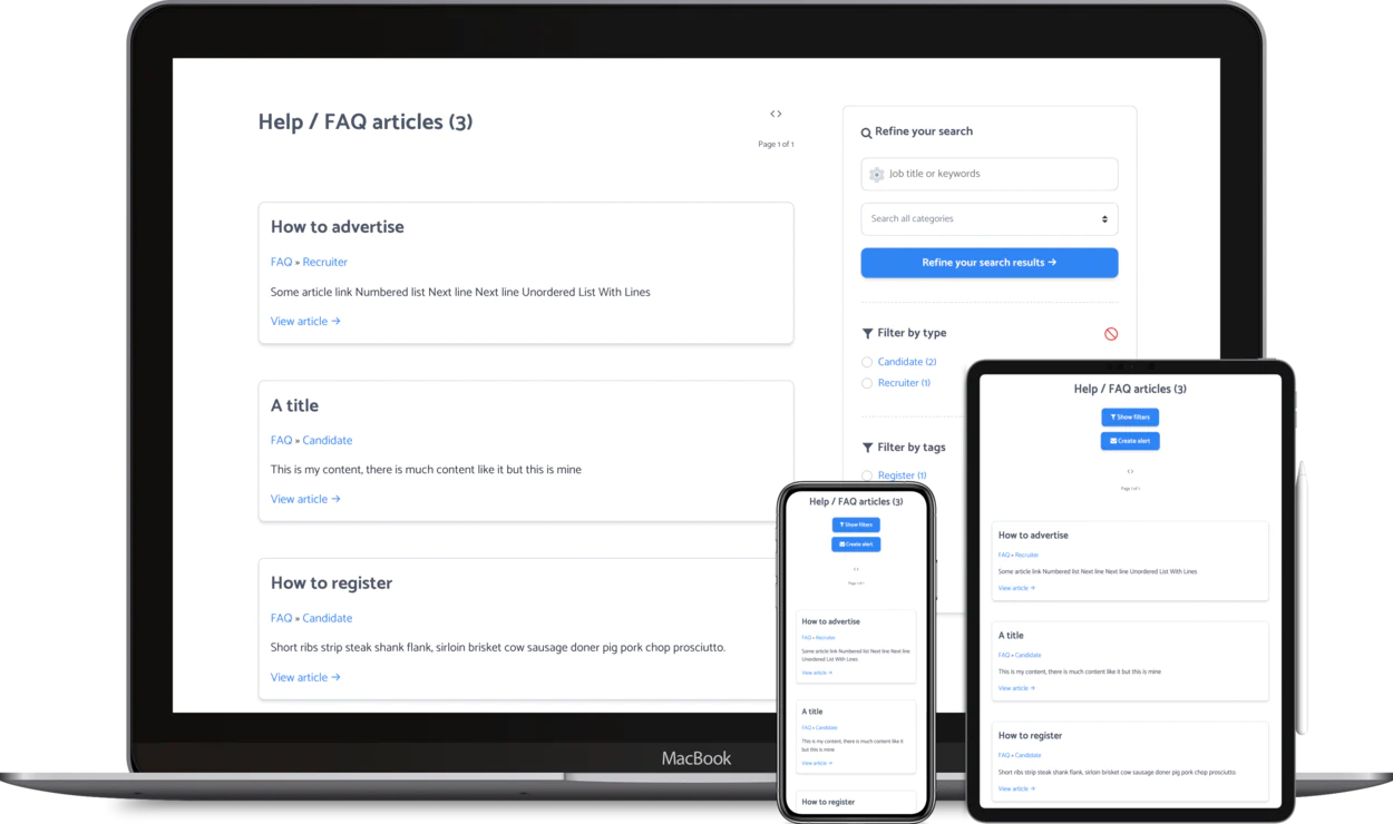 Faq page
