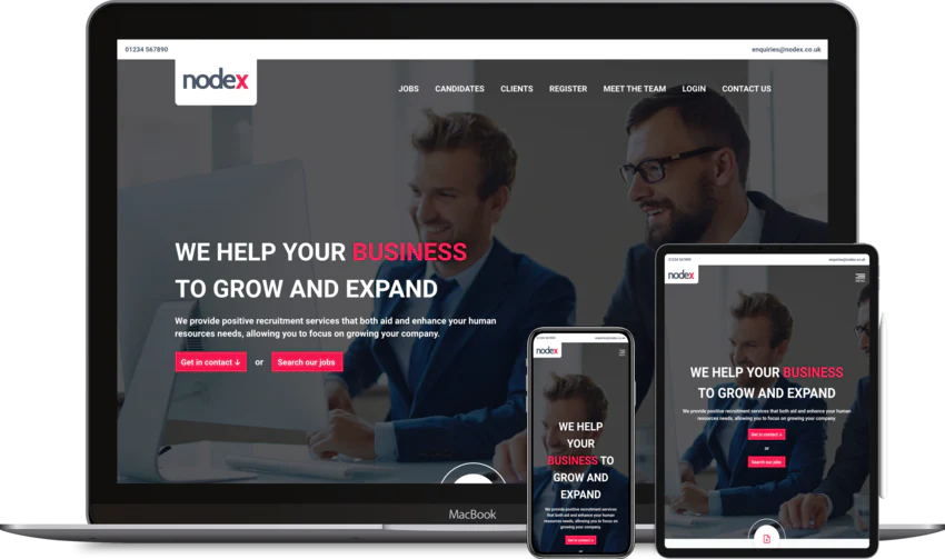 Recruitment website design template Consult