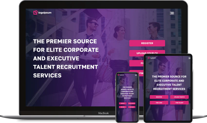 Recruitment website design template Corporate