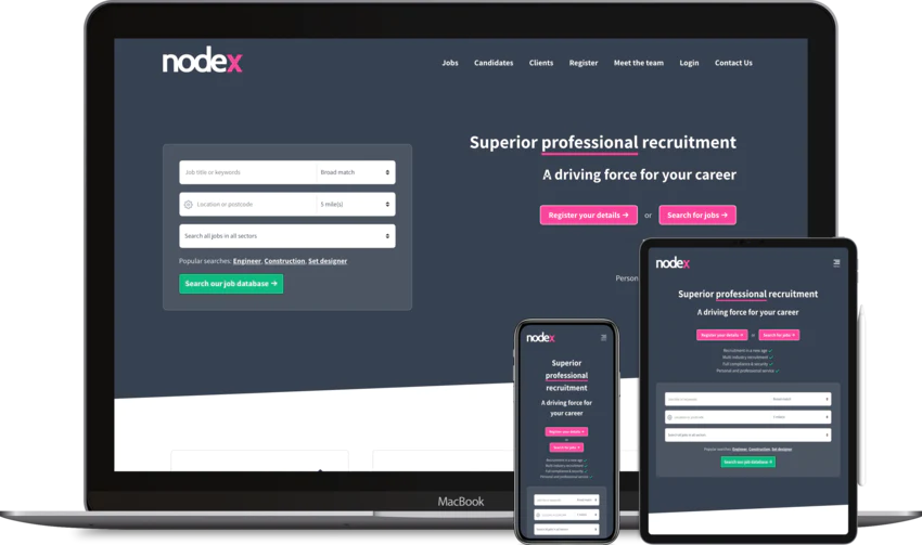 Recruitment website design template Eclipse