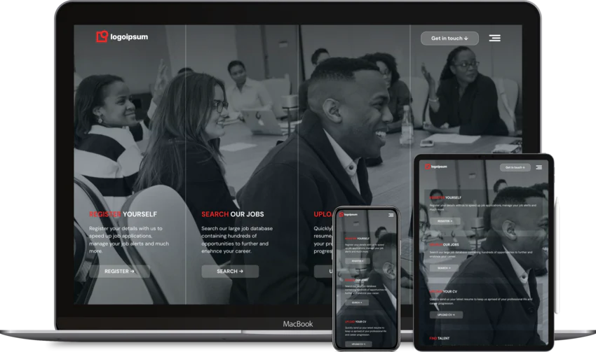 Recruitment website design template Strategise