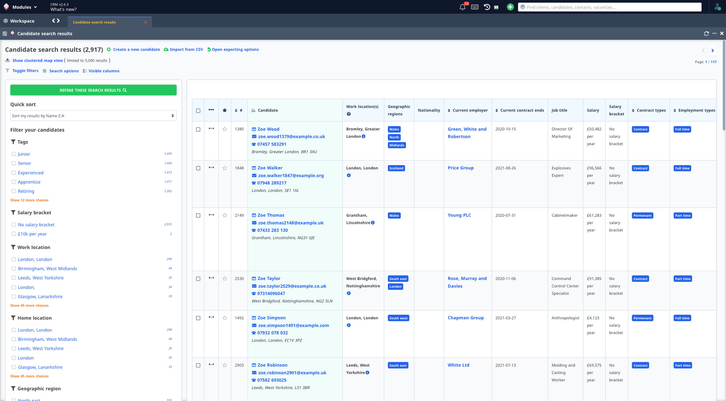 Recruitment CRM software